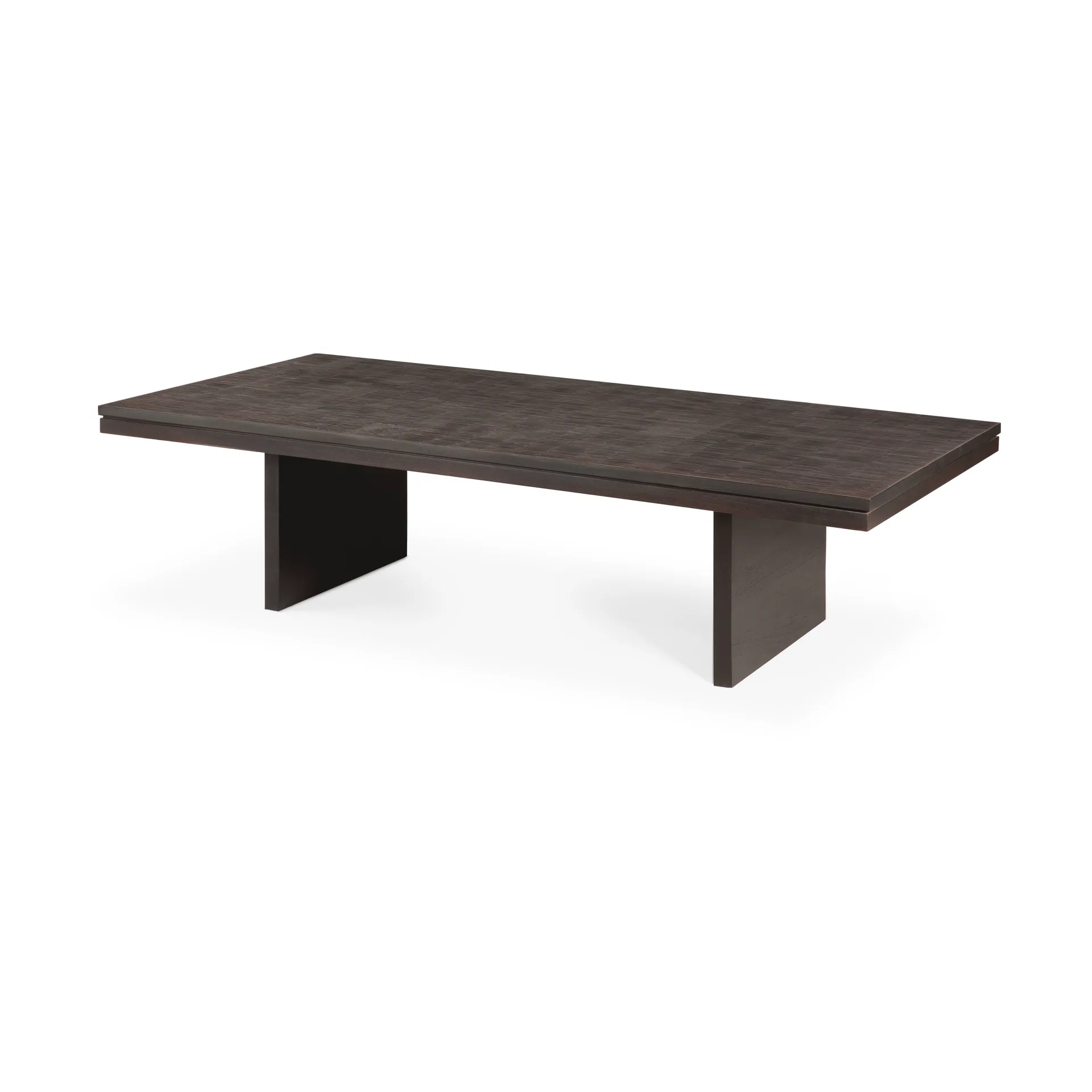 Grooves Couchtisch, Off black teak, 135x65 cm Ethnicraft