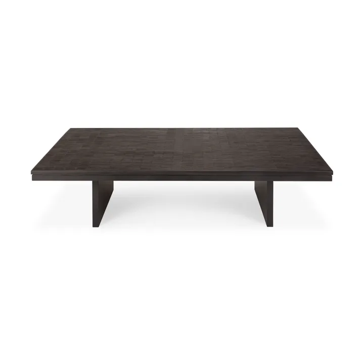 Grooves Couchtisch - Off black Teak, 140x110 cm - Ethnicraft
