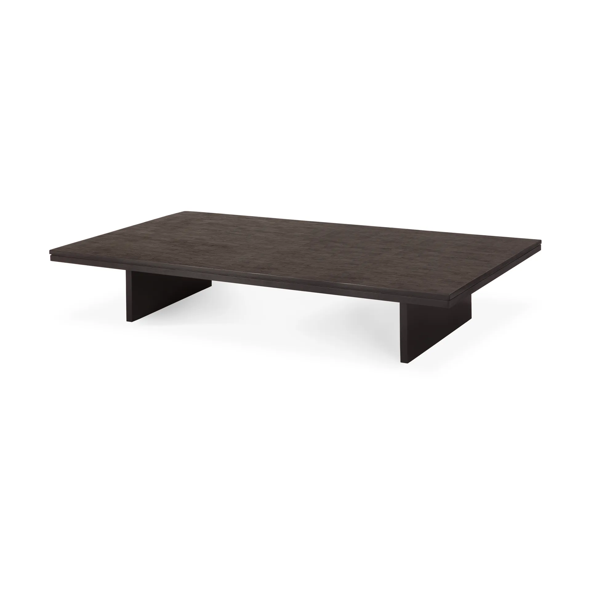 Grooves Couchtisch, Off black Teak, 170x120 cm Ethnicraft