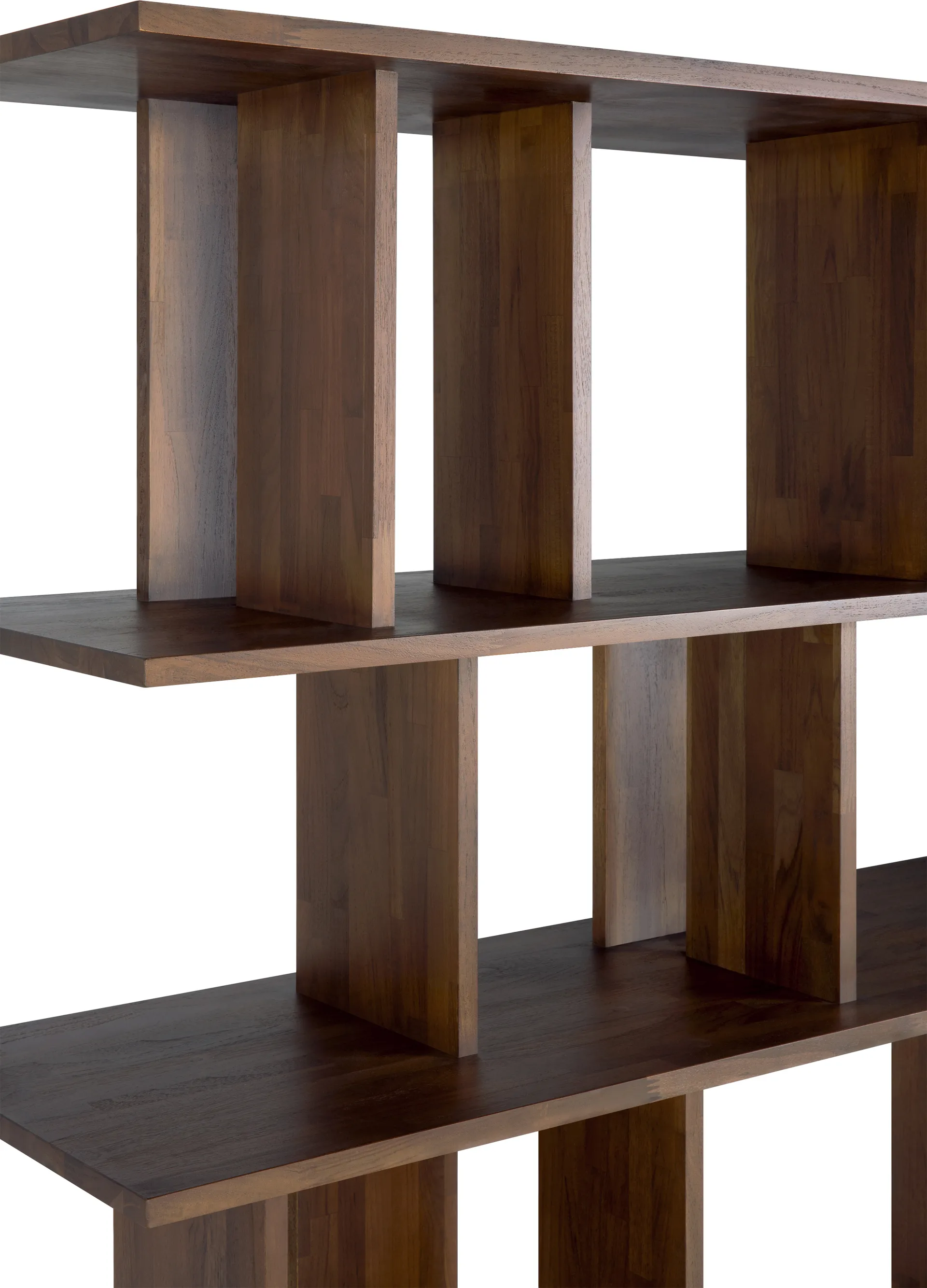 Irregular Regal, Dunkel gebeizt Teak large Ethnicraft