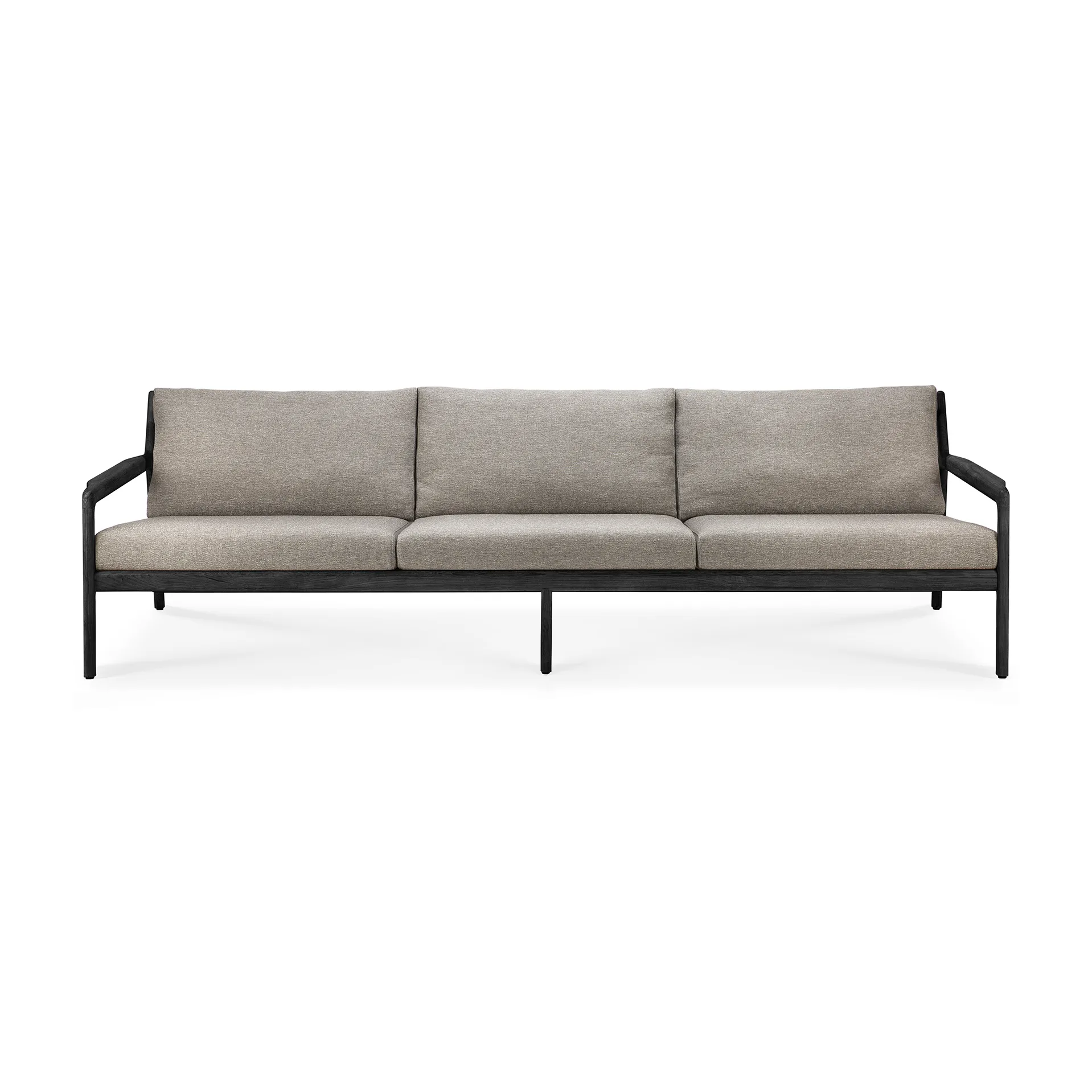 Jack outdoor 3-sitziges Sofa schwarzgebeizt teak, Mocha Ethnicraft
