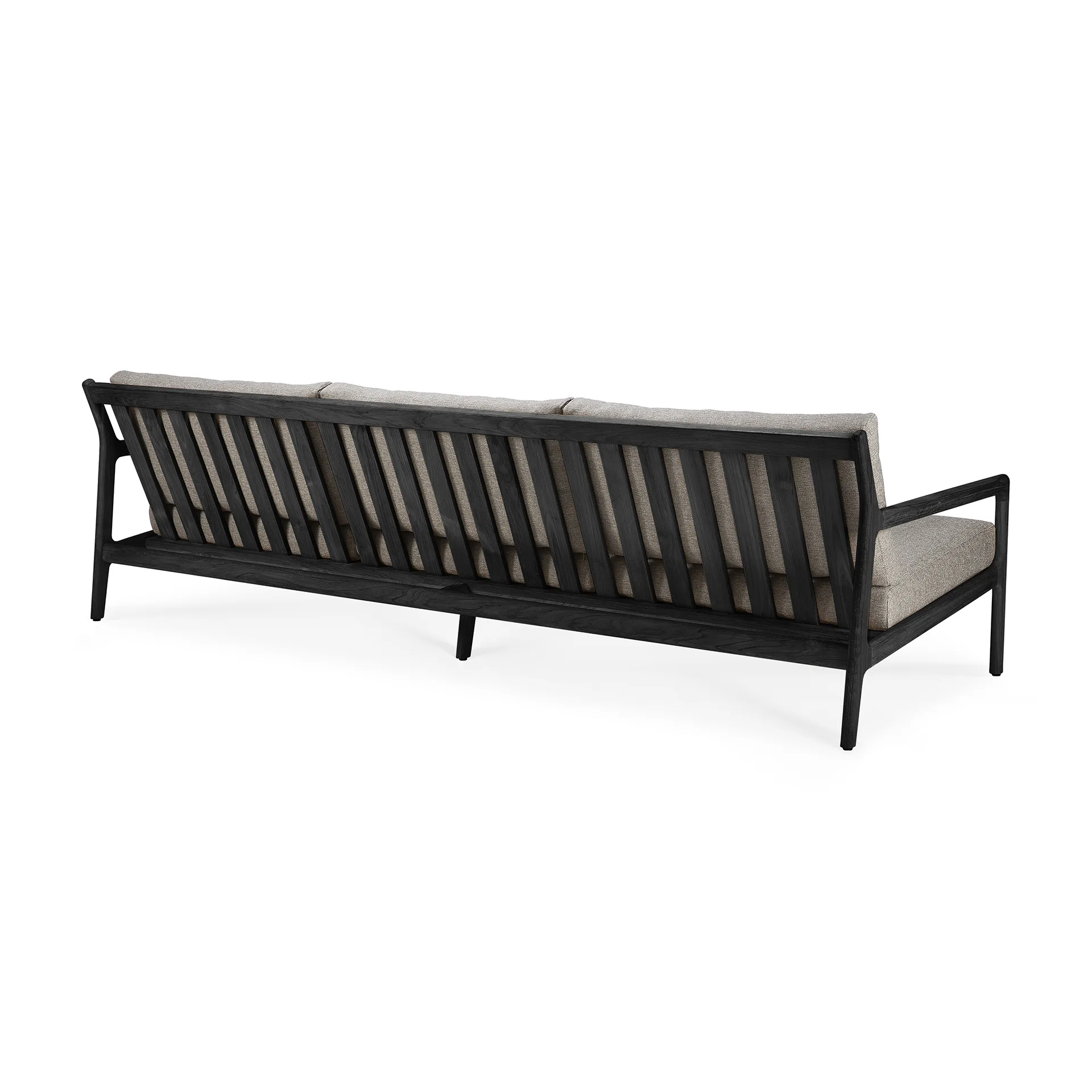 Jack outdoor 3-sitziges Sofa schwarzgebeizt teak, Mocha Ethnicraft
