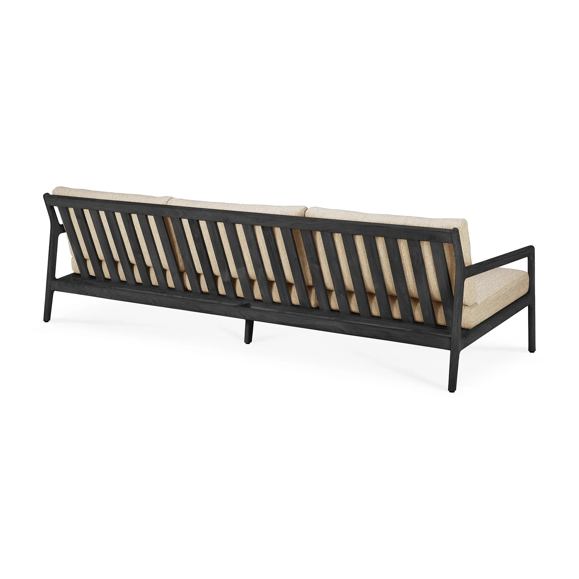 Jack outdoor 3-sitziges Sofa schwarzgebeizt teak, Natural Ethnicraft