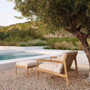 Jack Outdoor Fußhocker teak - Mocha - Ethnicraft