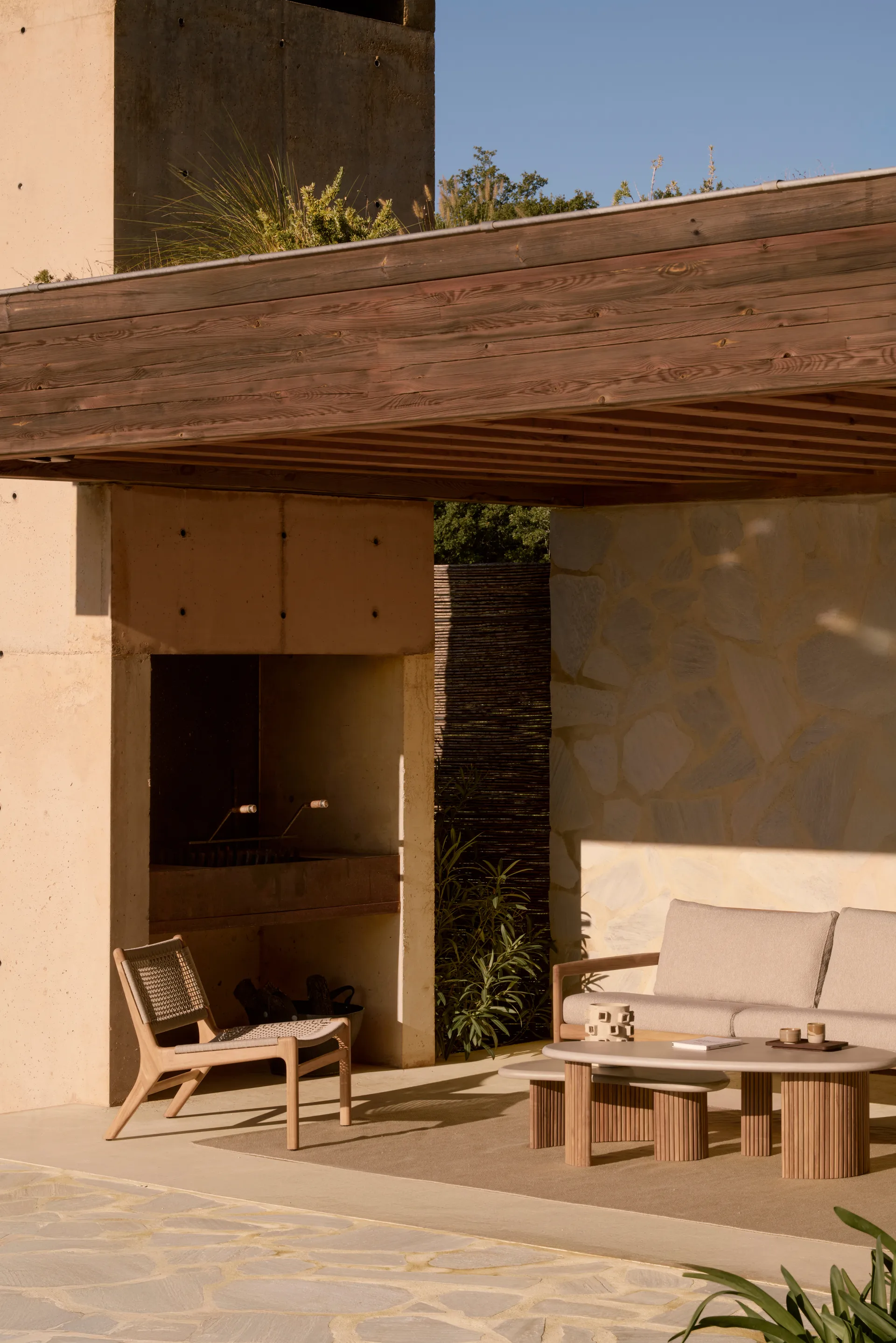 Jack Outdoor Loungesofa teak, Beige Ethnicraft