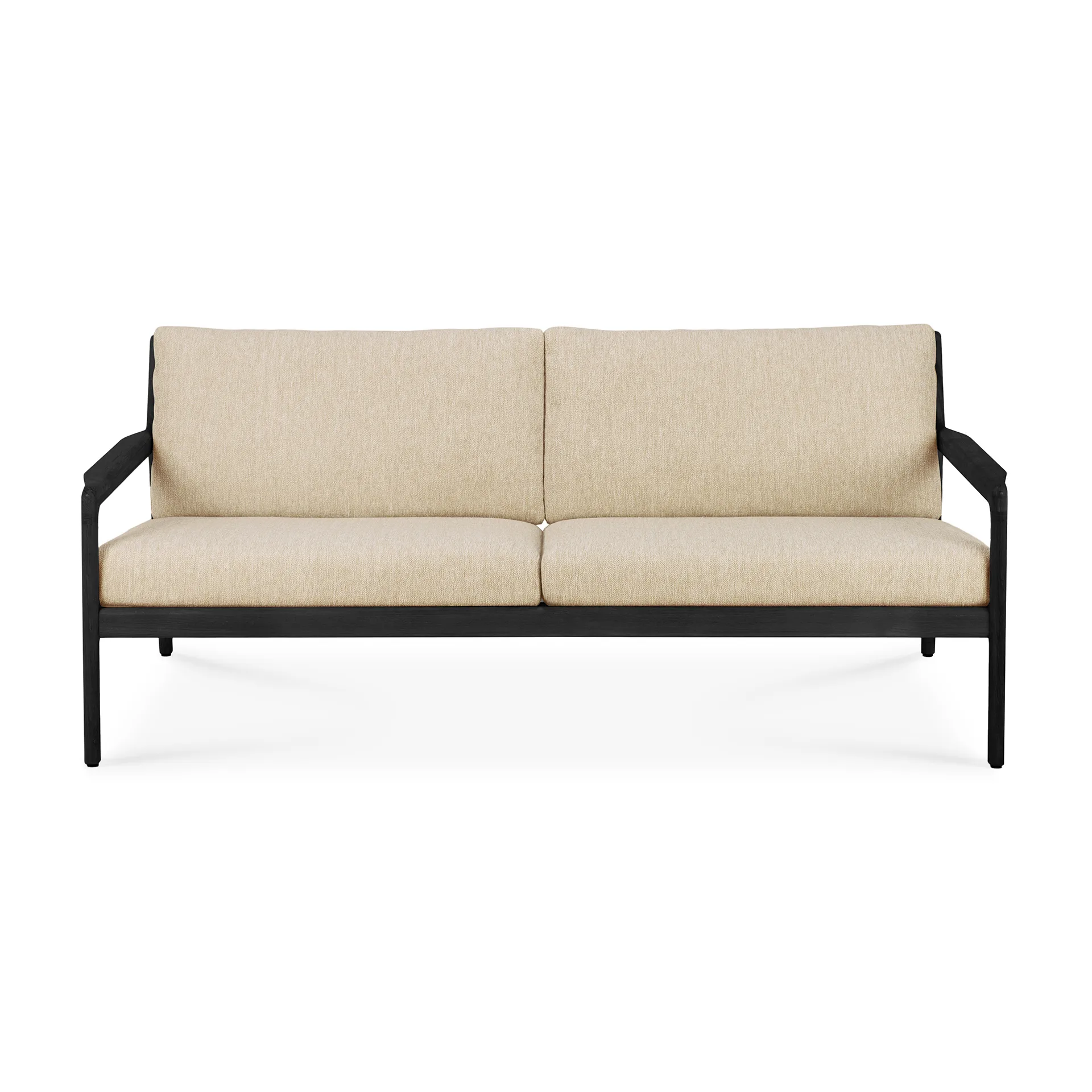 Jack Outdoor Sofa 2-sitzig schwarzgebeizt teak, Natural Ethnicraft