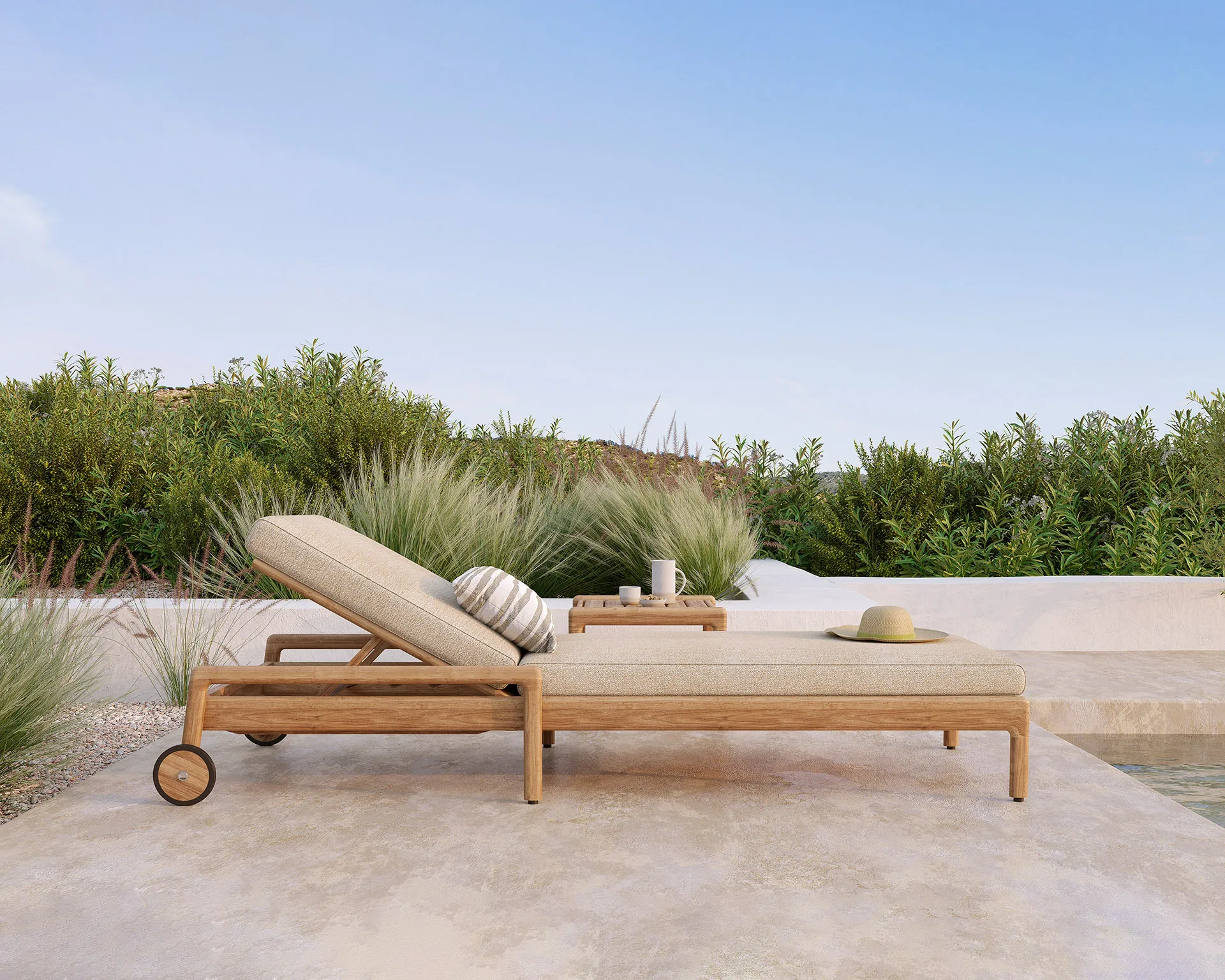 Jack Outdoor Unterlage für Sonnenliege, Natural Ethnicraft