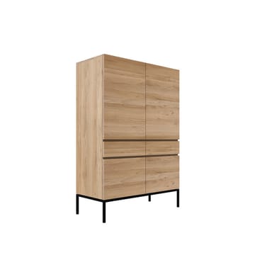 Ligna Schrank - Wachsgeöl-Eiche-Schwarz stahl - Ethnicraft
