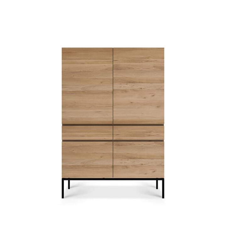 Ligna Schrank - Wachsgeöl-Eiche-Schwarz stahl - Ethnicraft