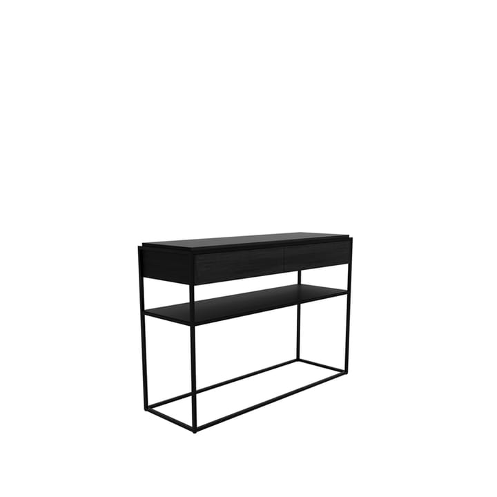 Monolit Konsolentisch 122x40 cm, Oak black-Black Ethnicraft