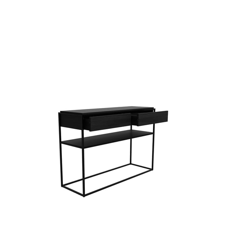 Monolit Konsolentisch 122x40 cm, Oak black-Black Ethnicraft