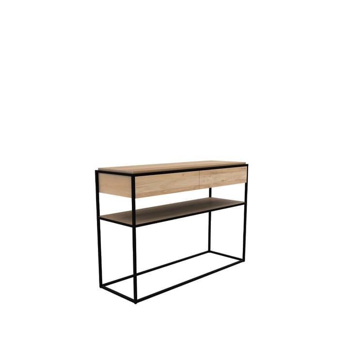Monolit Konsolentisch 122x40 cm, Oak-Schwarz Ethnicraft