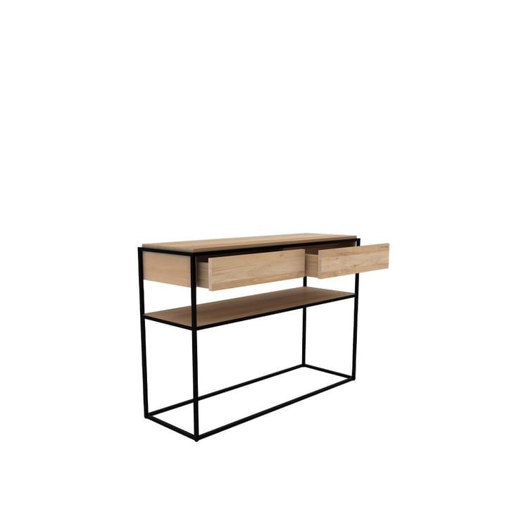 Monolit Konsolentisch 122x40 cm, Oak-Schwarz Ethnicraft