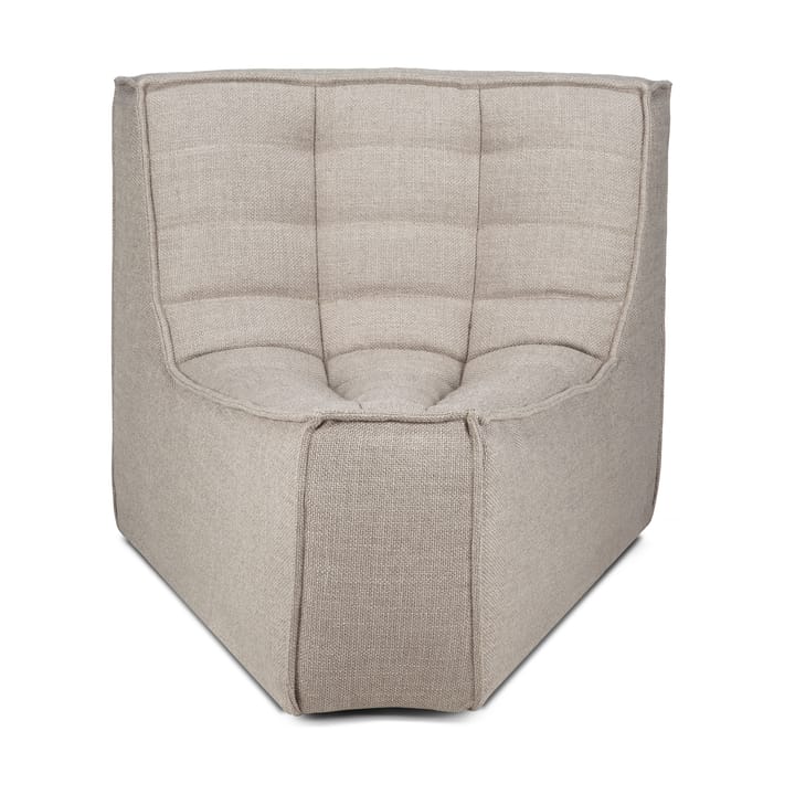 N701 Eckmodul abgerundet 45° - Stoff Ecru beige - Ethnicraft