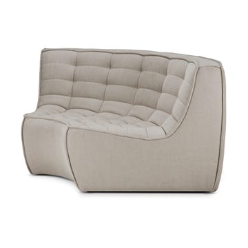 N701 Eckmodul abgerundet 90° - Stoff Ecru beige - Ethnicraft