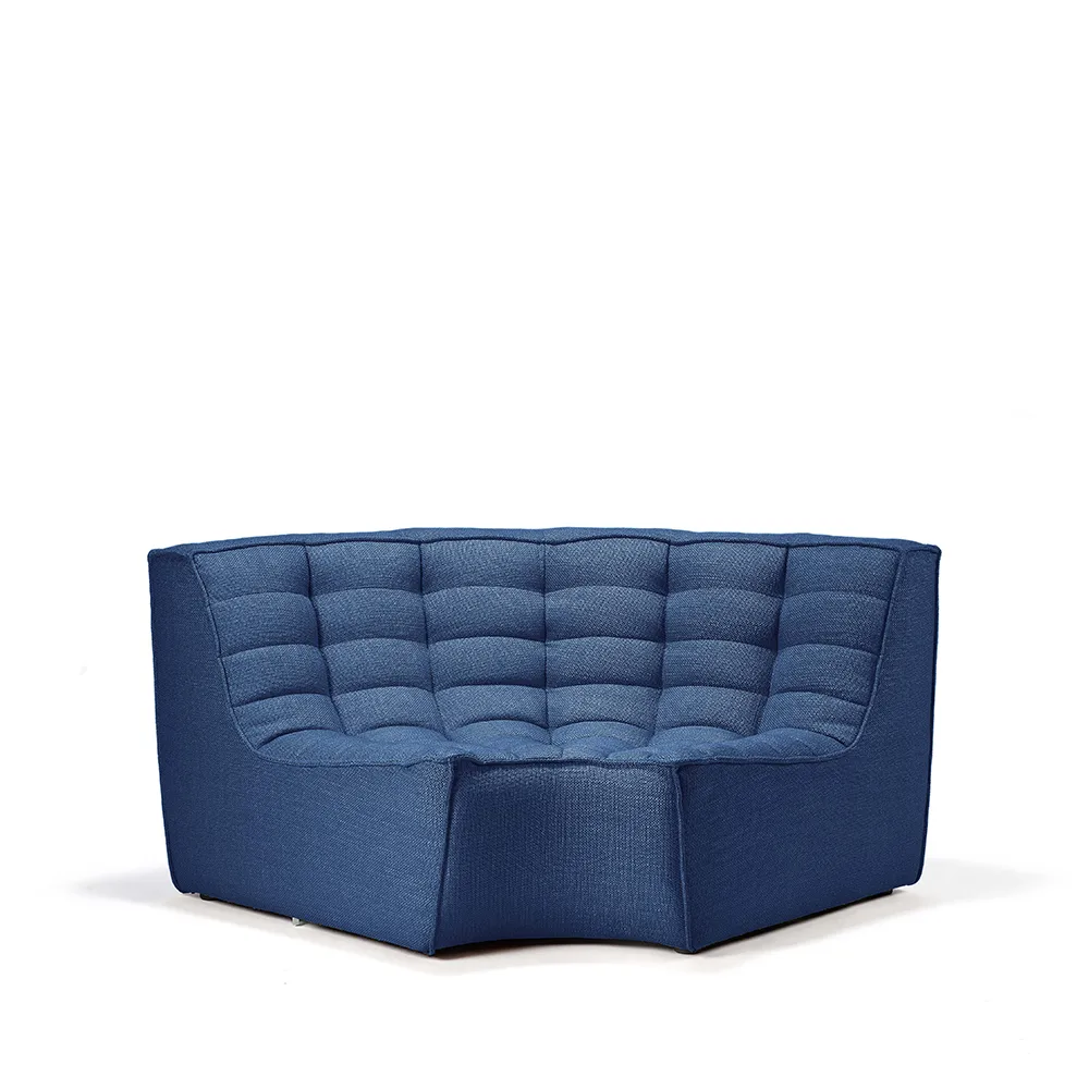 N701 Eckmodul abgerundet 90°, Tuch blue Ethnicraft