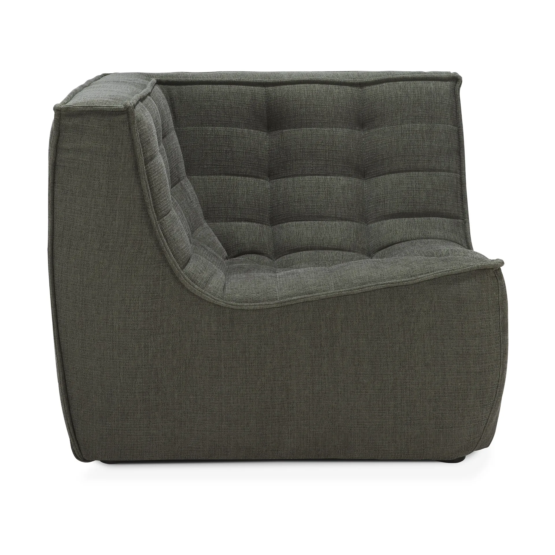 N701 Eckmodul gerade, Moss Eco fabric Ethnicraft