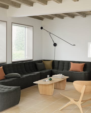 N701 Eckmodul gerade - Moss Eco fabric - Ethnicraft