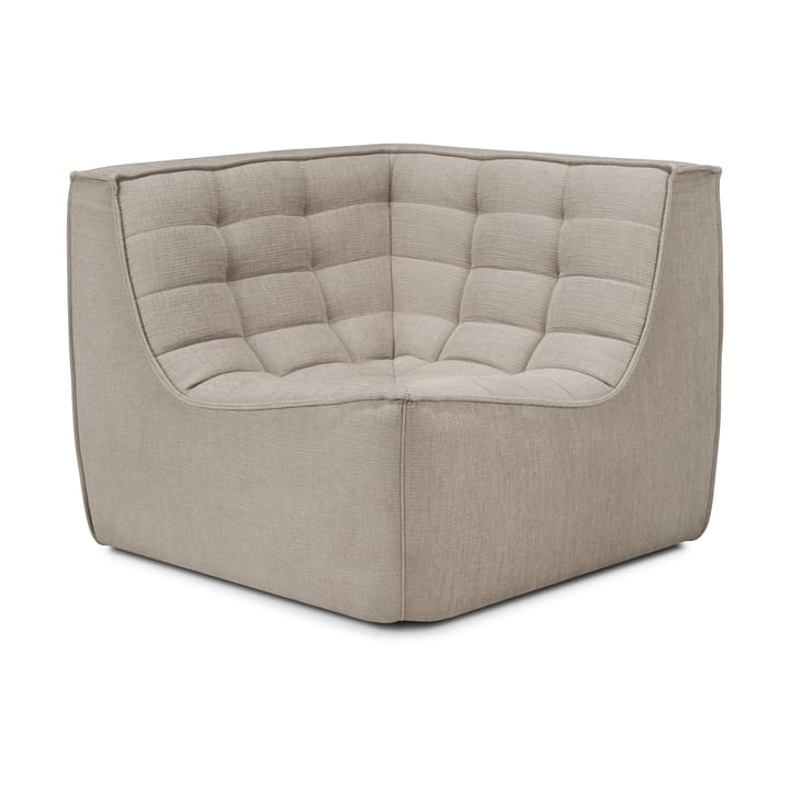 N701 Eckmodul gerade - Stoff Ecru beige - Ethnicraft