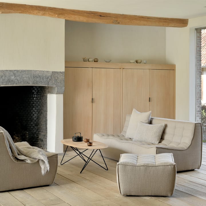 N701 Fußhocker 70x70 cm, Beige Ethnicraft