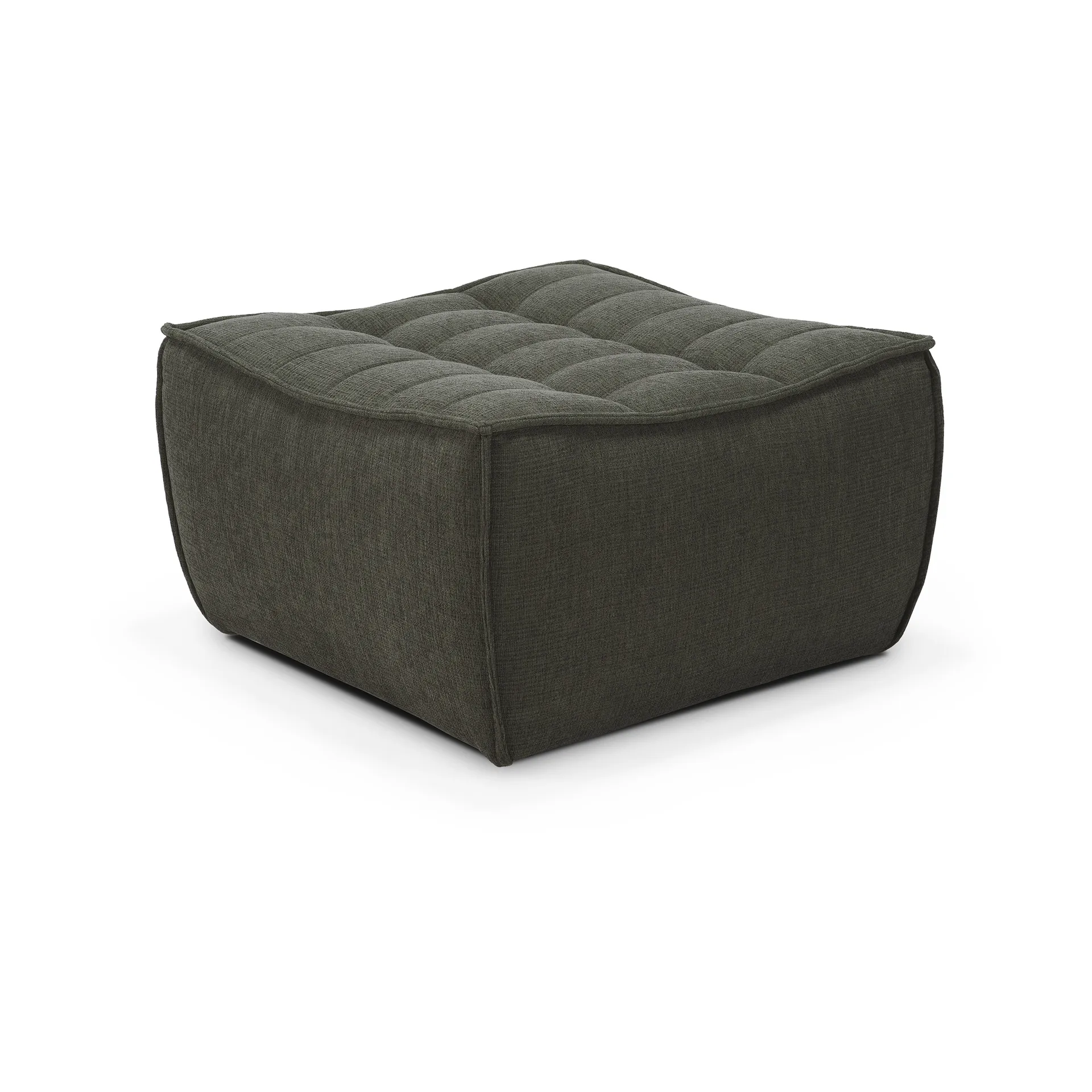 N701 Fußhocker 70x70 cm, Moss Eco fabric Ethnicraft