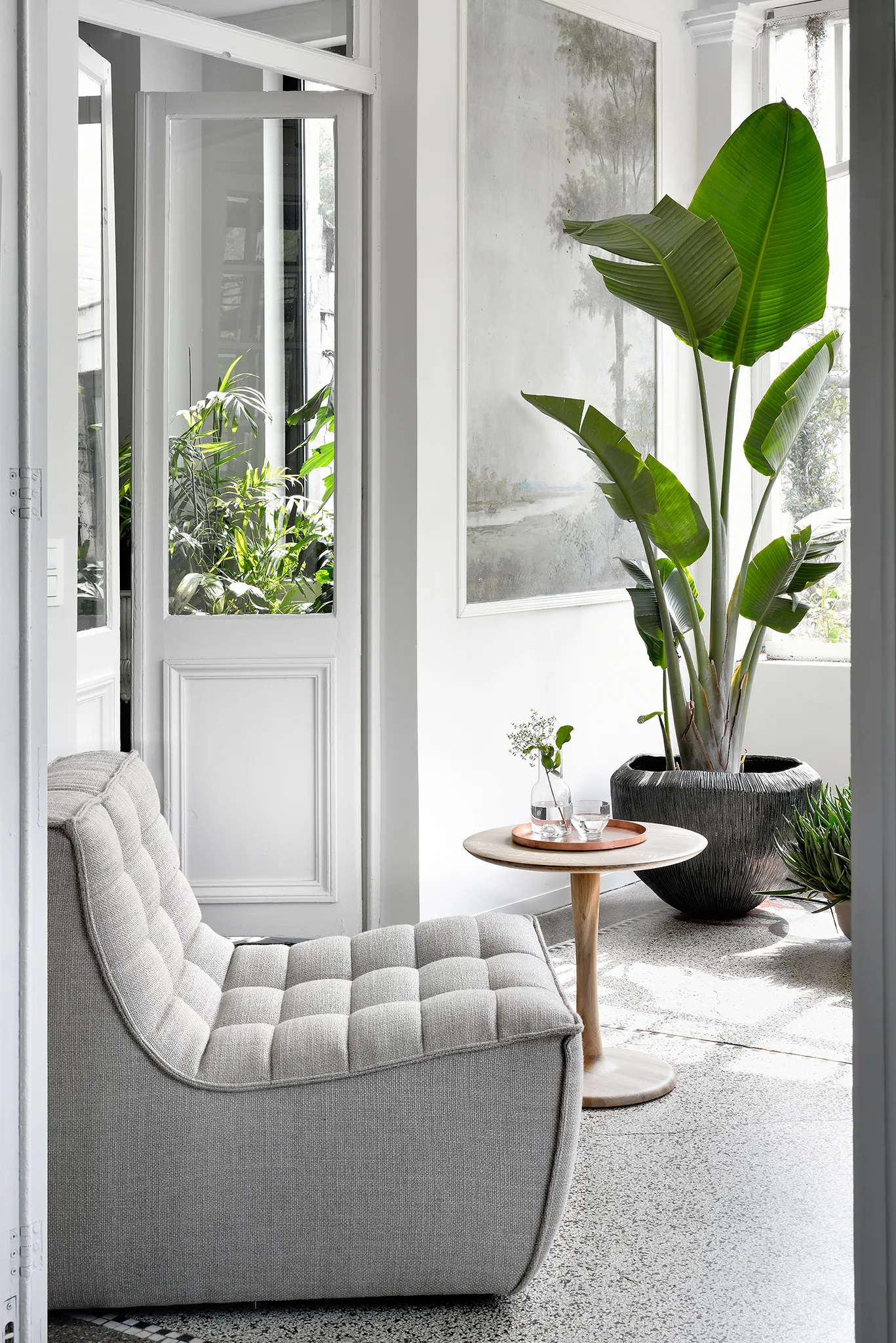 N701 Sessel, Stoff beige Ethnicraft