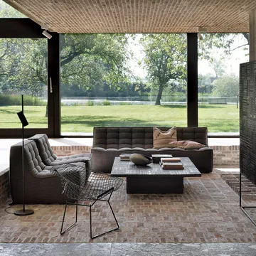 N701 Sessel - Stoff dark grey - Ethnicraft