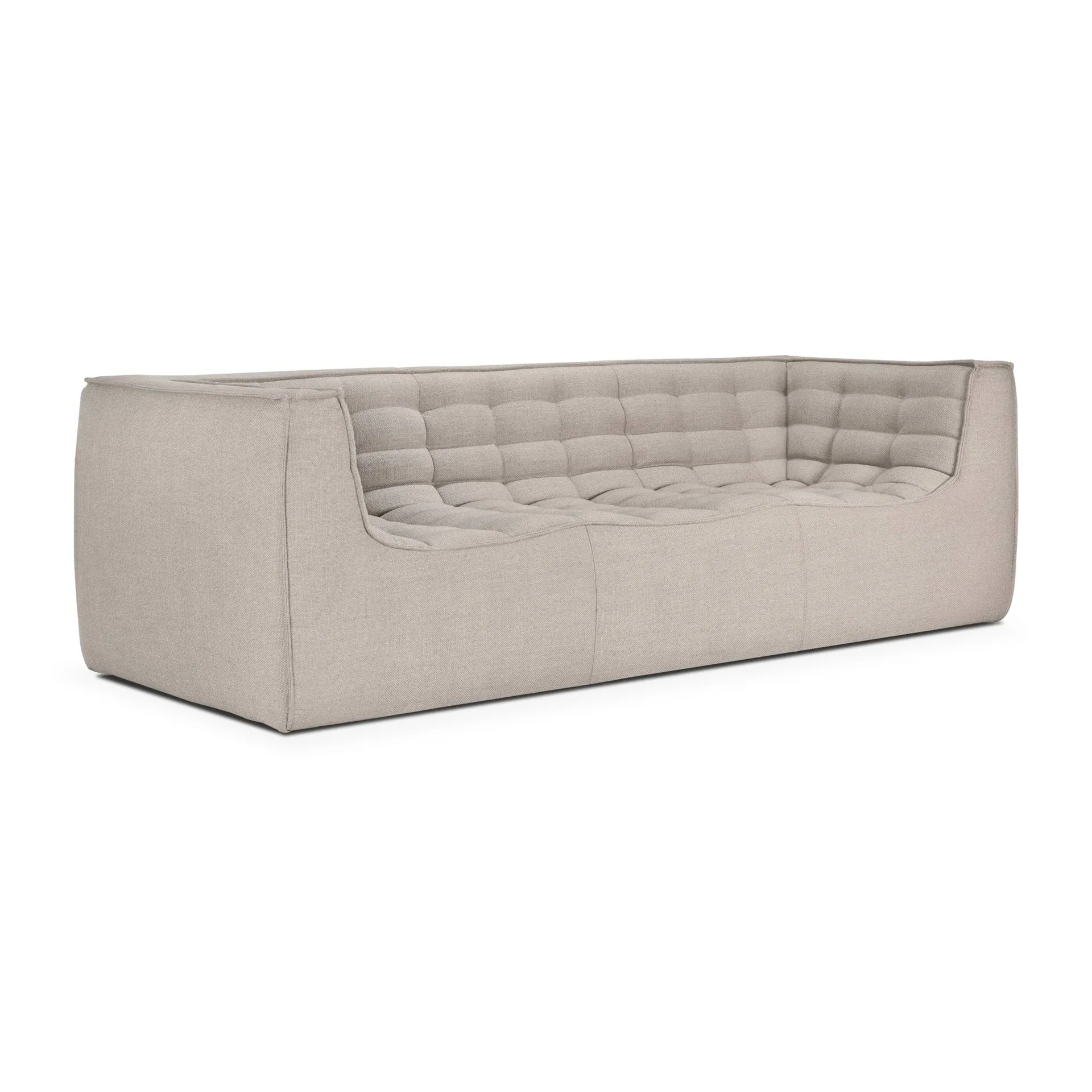 N701 Sofa 2-Sitz, Beige, mit Armlehnen Ethnicraft