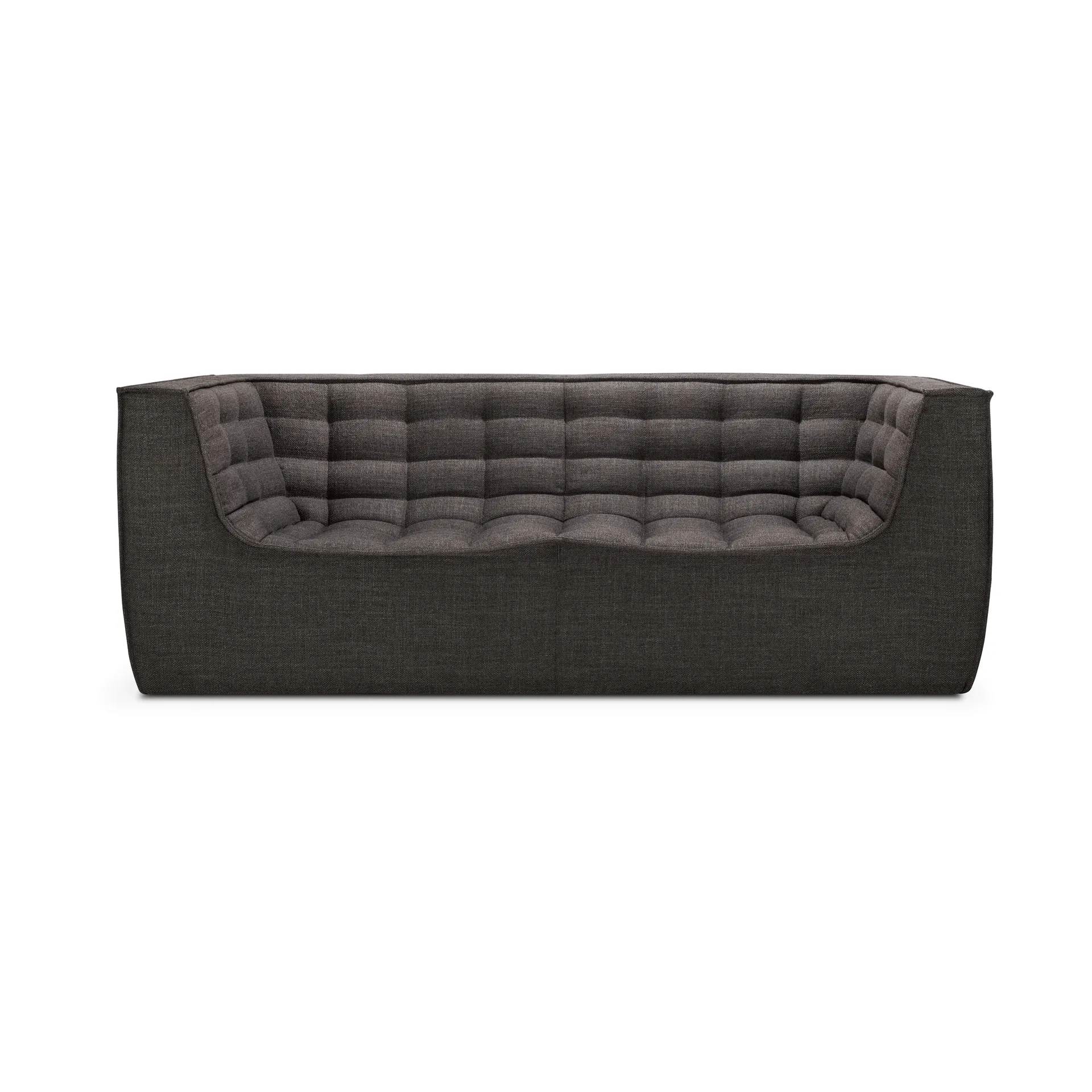 N701 Sofa 2-Sitz, Dark grey, mit Armlehnen Ethnicraft