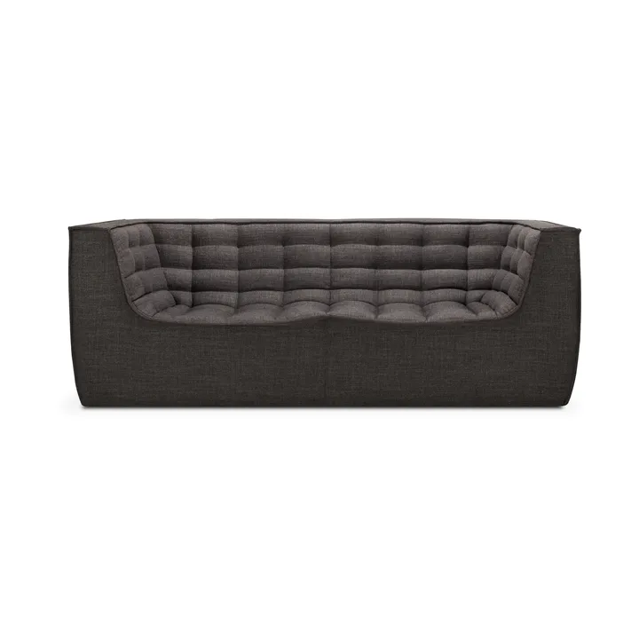 N701 Sofa 2-Sitz - Dark grey, mit Armlehnen - Ethnicraft