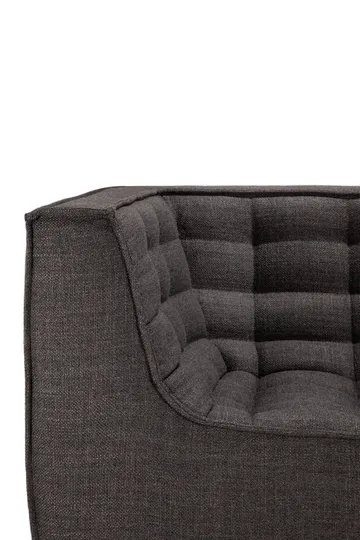N701 Sofa 2-Sitz - Dark grey, mit Armlehnen - Ethnicraft
