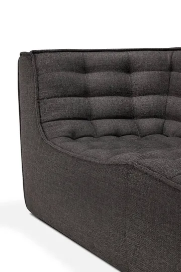 N701 Sofa 2-Sitz - Dark grey, mit Armlehnen - Ethnicraft