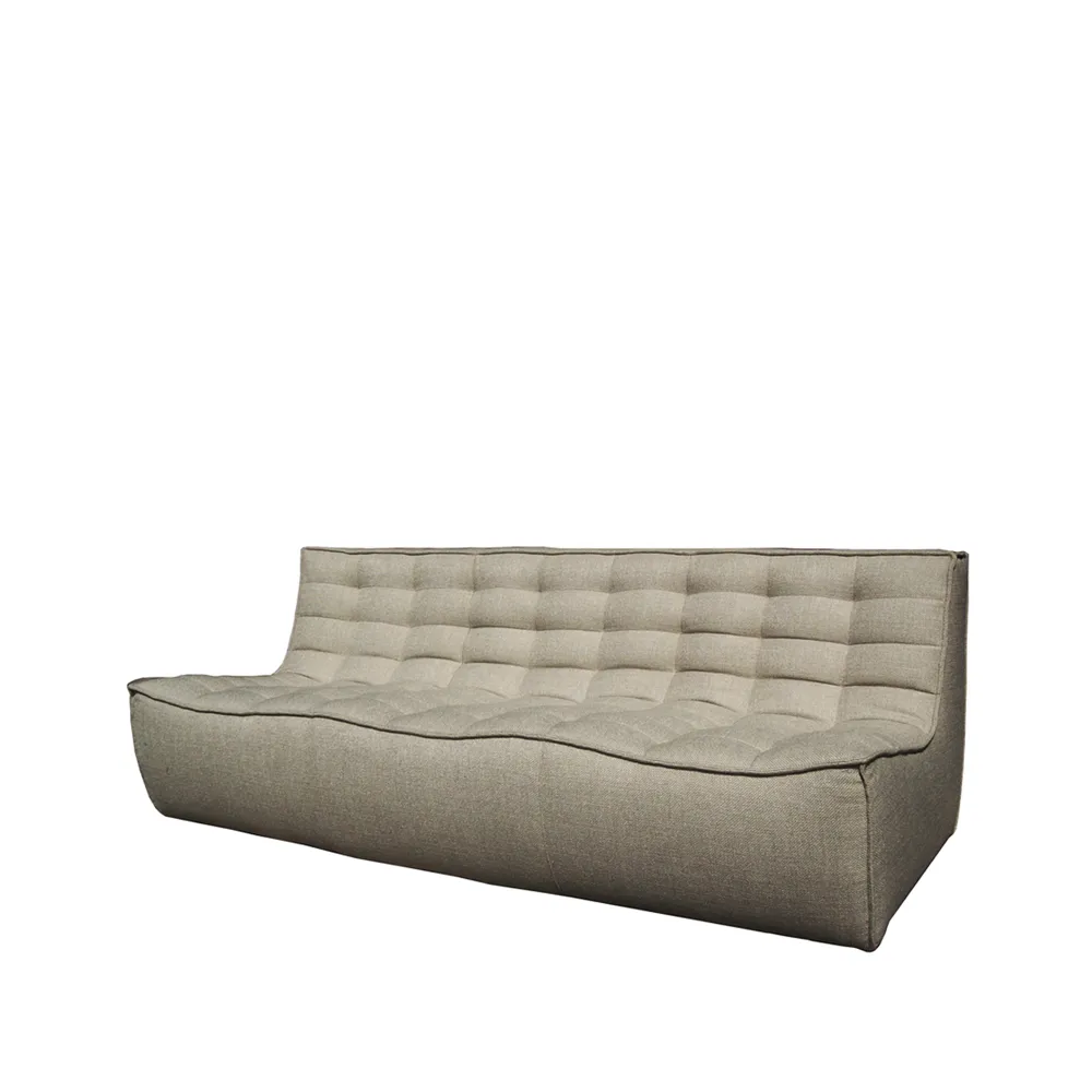 Ethnicraft N701 Sofa 3-Sitz Stoff beige