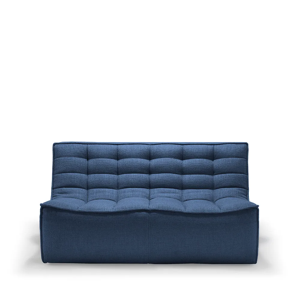 Ethnicraft N701 Sofa 2-Sitz Tuch blue