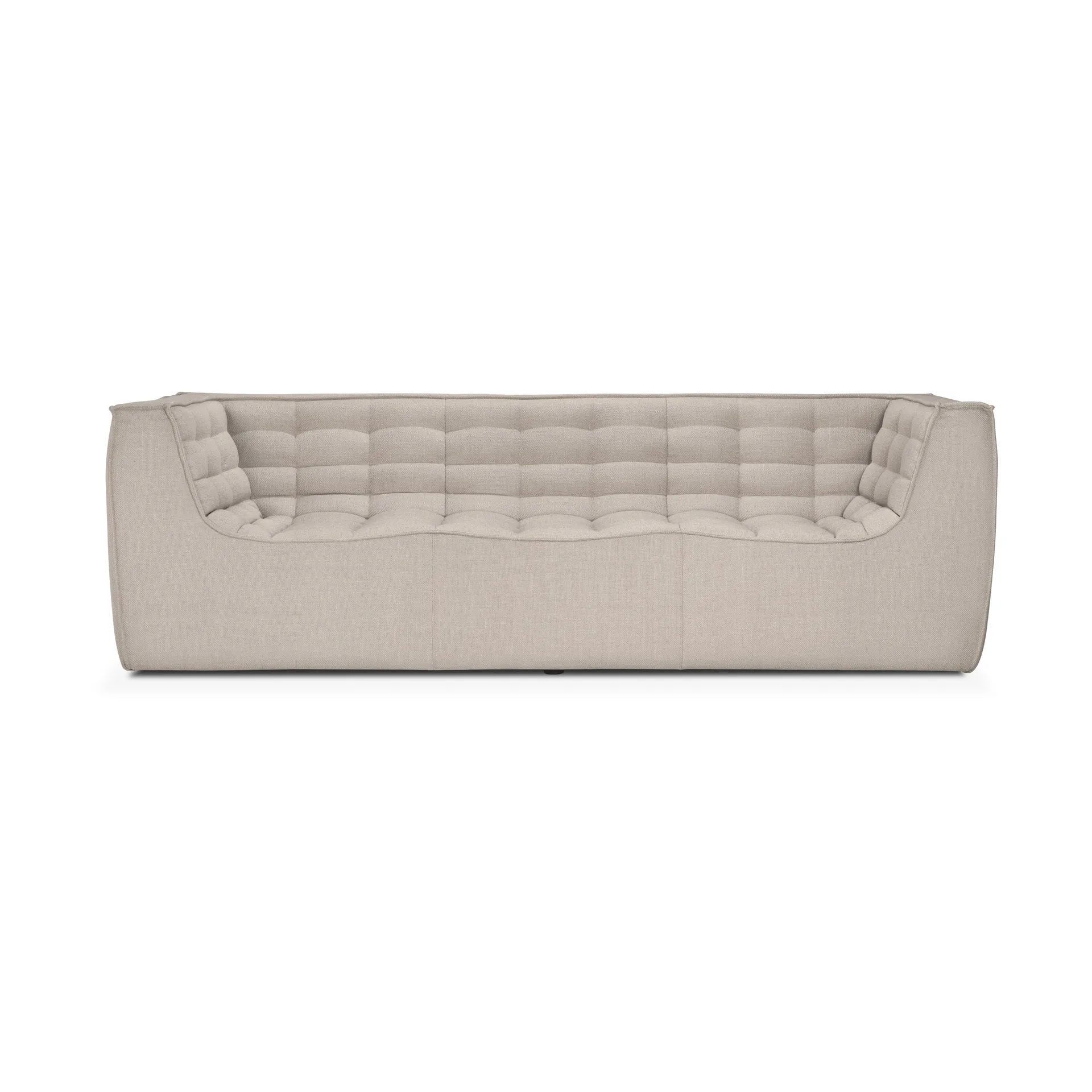 N701 Sofa 3-Sitz, Beige, mit Armlehnen Ethnicraft