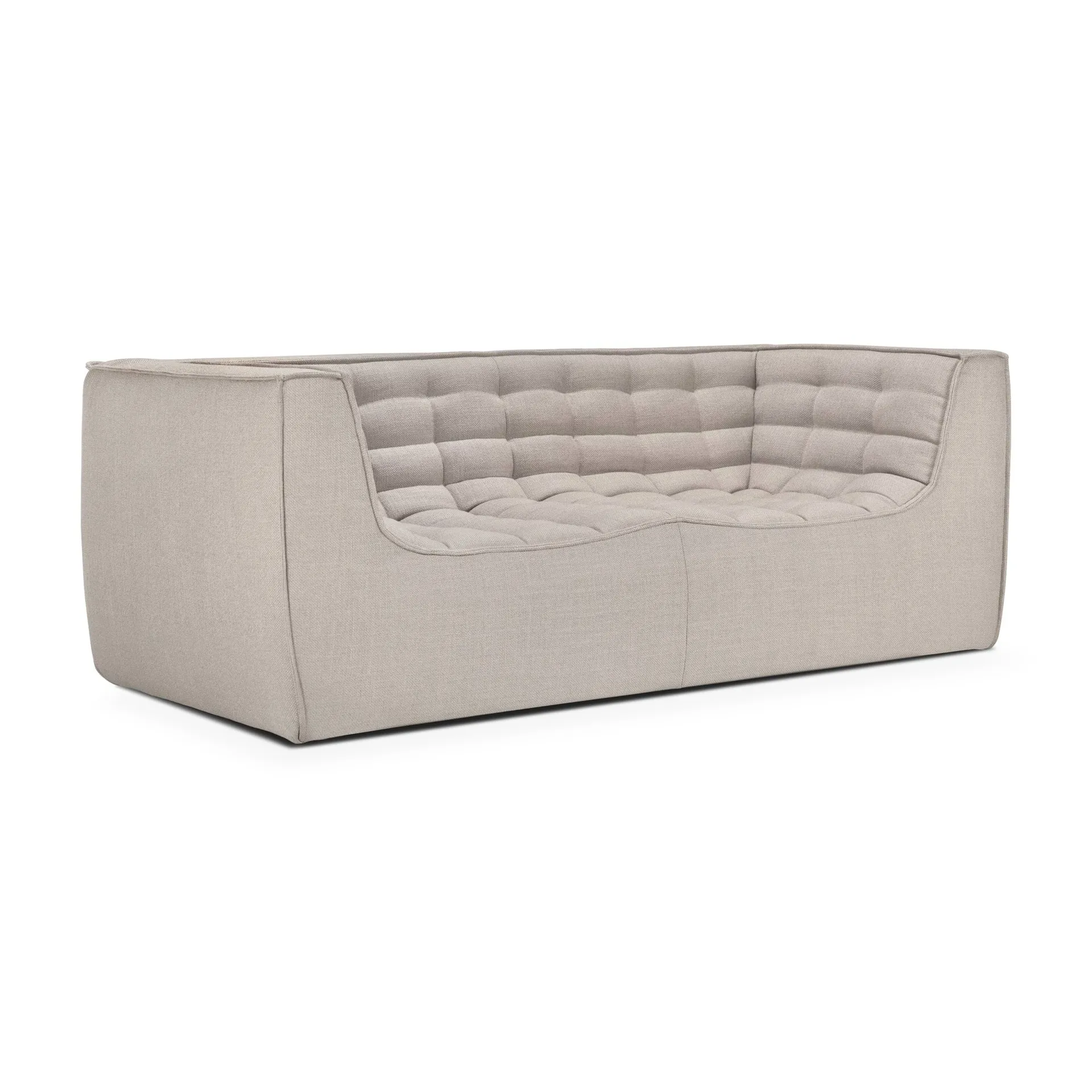 N701 Sofa 3-Sitz, Beige, mit Armlehnen Ethnicraft