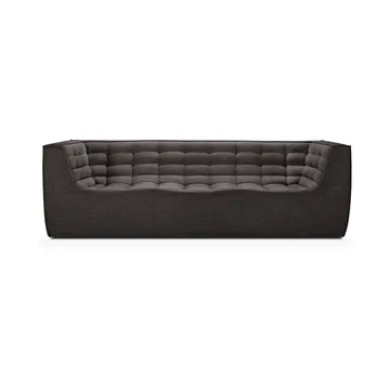 N701 Sofa 3-Sitz - Dark grey, mit Armlehnen - Ethnicraft