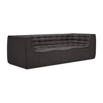 N701 Sofa 3-Sitz - Dark grey, mit Armlehnen - Ethnicraft