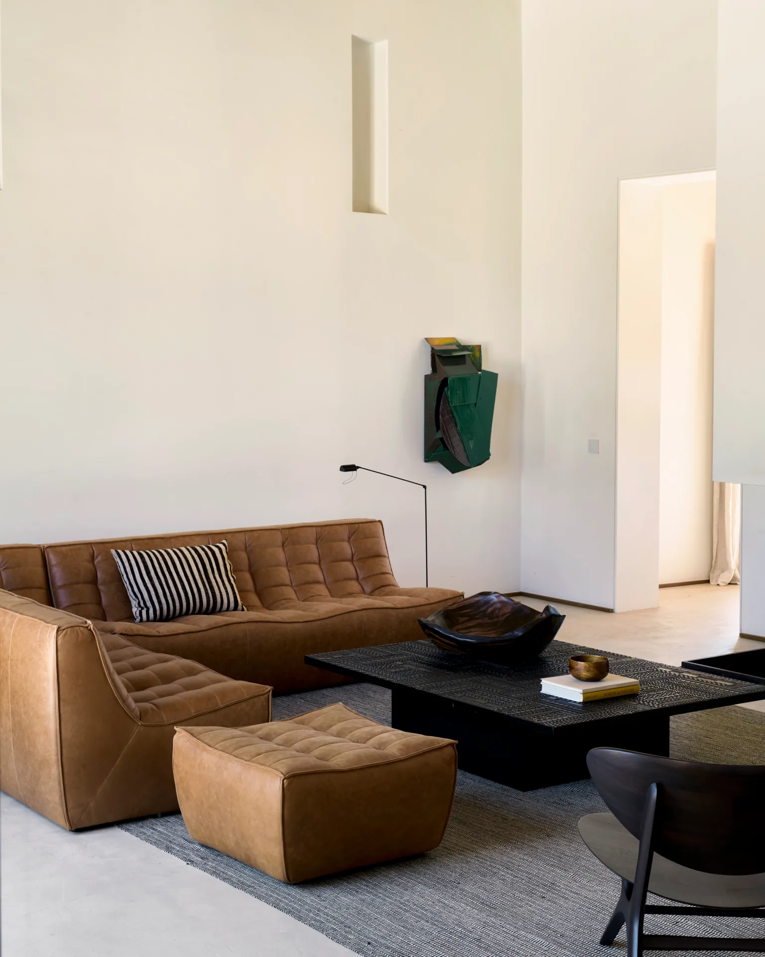 N701 Sofa 3-Sitz, Läder old saddle Ethnicraft