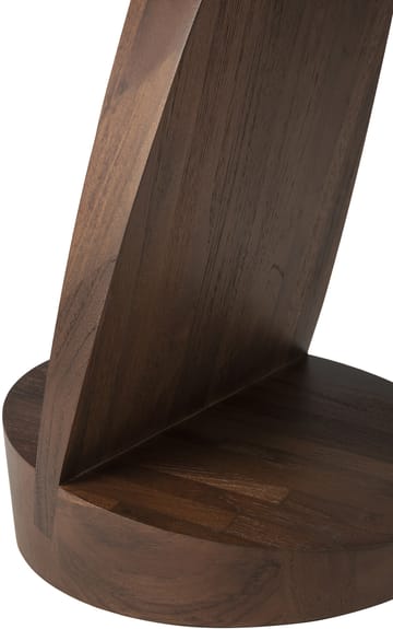 Oblic Couchtisch Ø52 cm - Braun gebeizte Teak - Ethnicraft