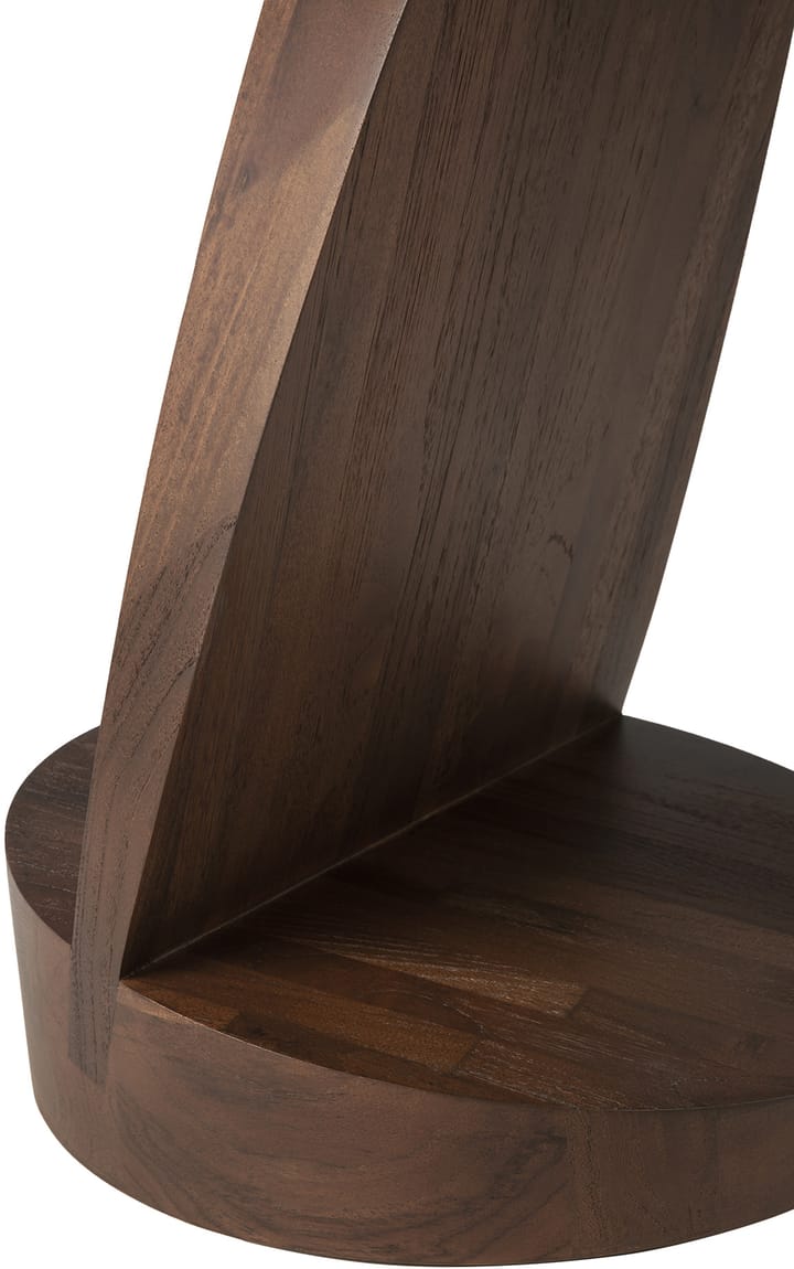 Oblic Couchtisch Ø52 cm, Braun gebeizte Teak Ethnicraft