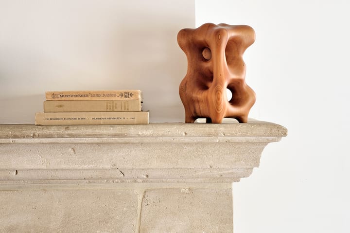 Organic Skulptur 22 cm, Lackiertes Mahagony Ethnicraft