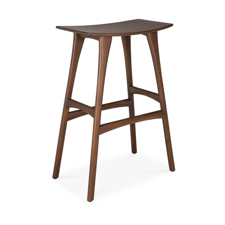Osso Barhocker 80x57 cm, Lackiertes Teak Brown Ethnicraft