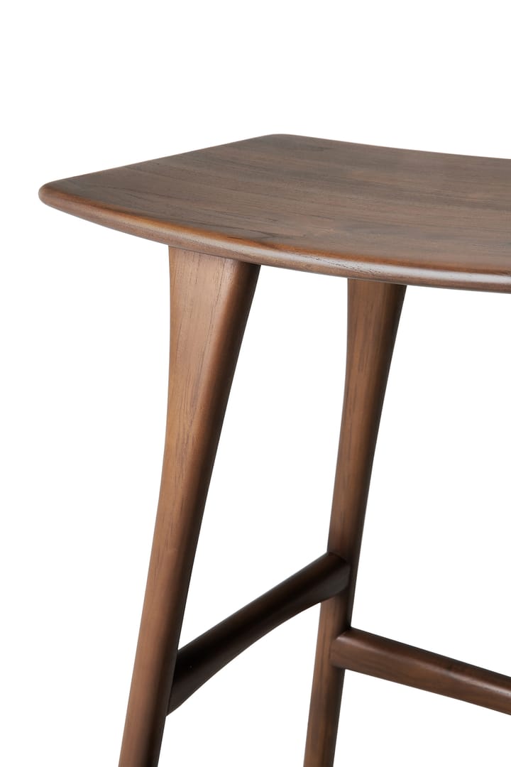 Osso Barhocker 80x57 cm, Lackiertes Teak Brown Ethnicraft