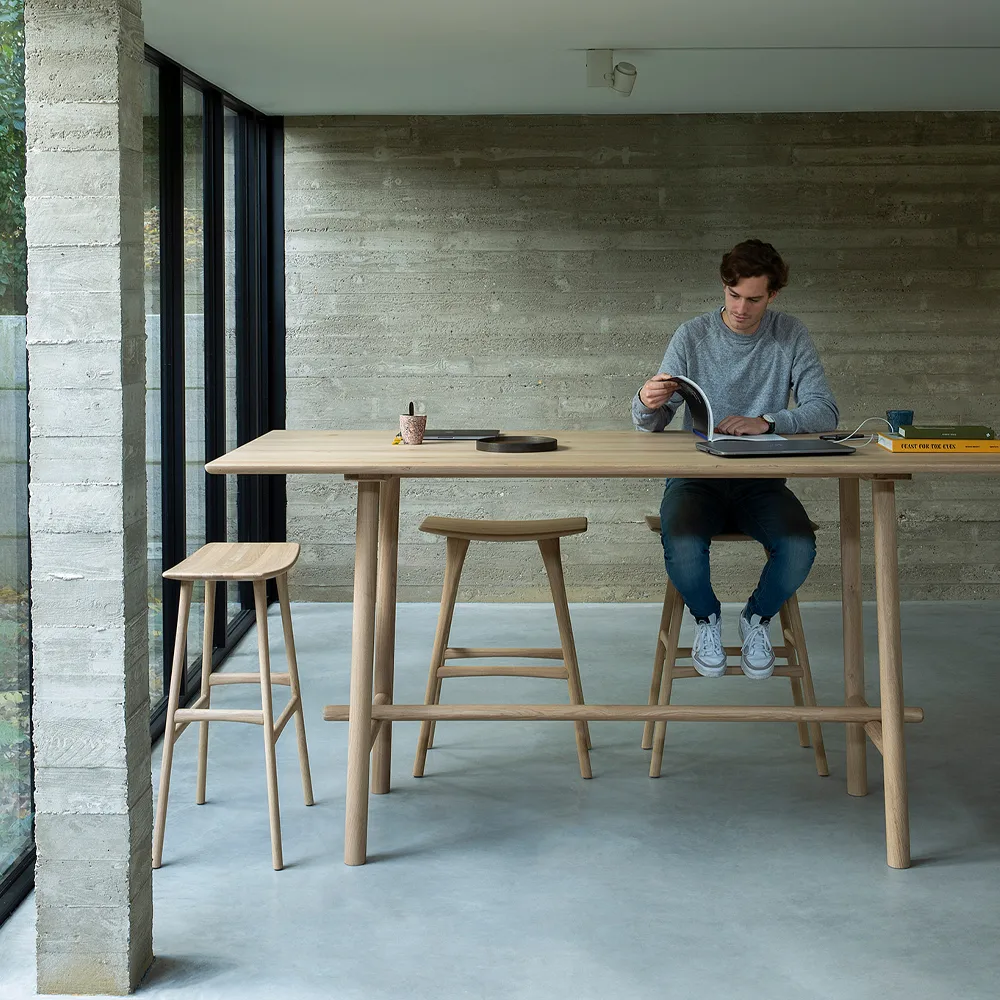 Osso Barhocker 80x57 cm, Oak Ethnicraft