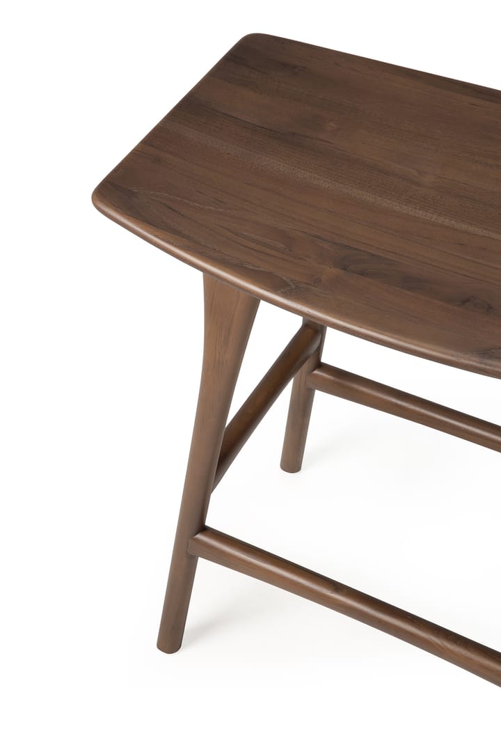 Osso Counter hohe Hocker 67 cm, Lackiertes Teak Brown Ethnicraft
