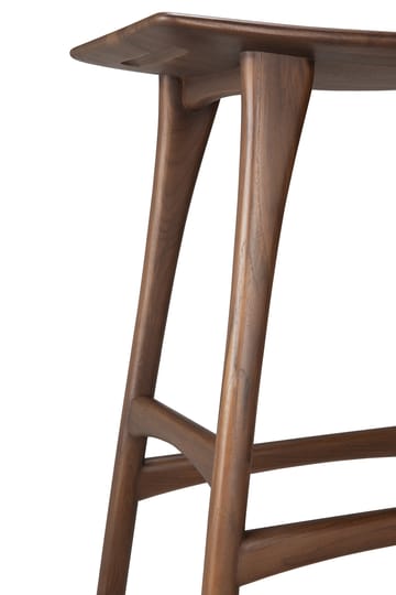 Osso Counter hohe Hocker 67 cm - Lackiertes Teak Brown - Ethnicraft