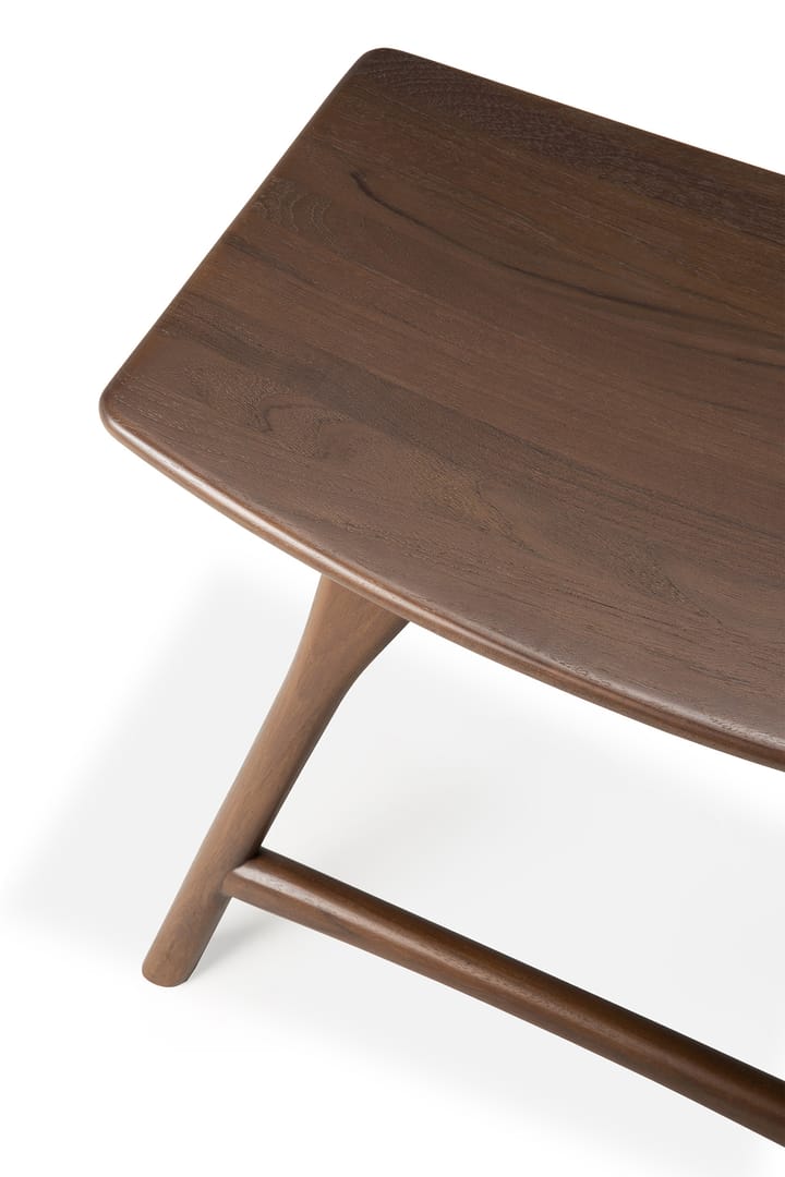 Osso Hocker 48x50 cm, Lackiertes Teak Brown Ethnicraft