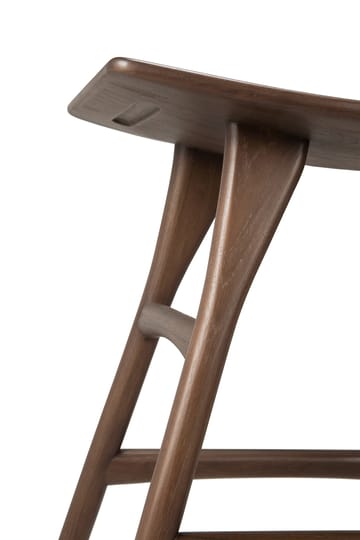 Osso Hocker 48x50 cm - Lackiertes Teak Brown - Ethnicraft