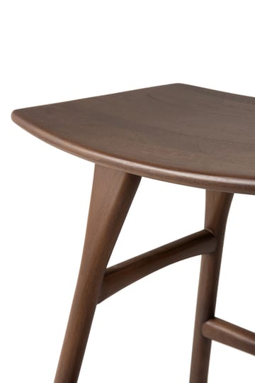 Osso Hocker 48x50 cm - Lackiertes Teak Brown - Ethnicraft